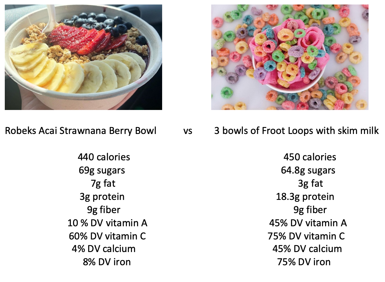 acai bowl? you might as well just eat froot loops | american