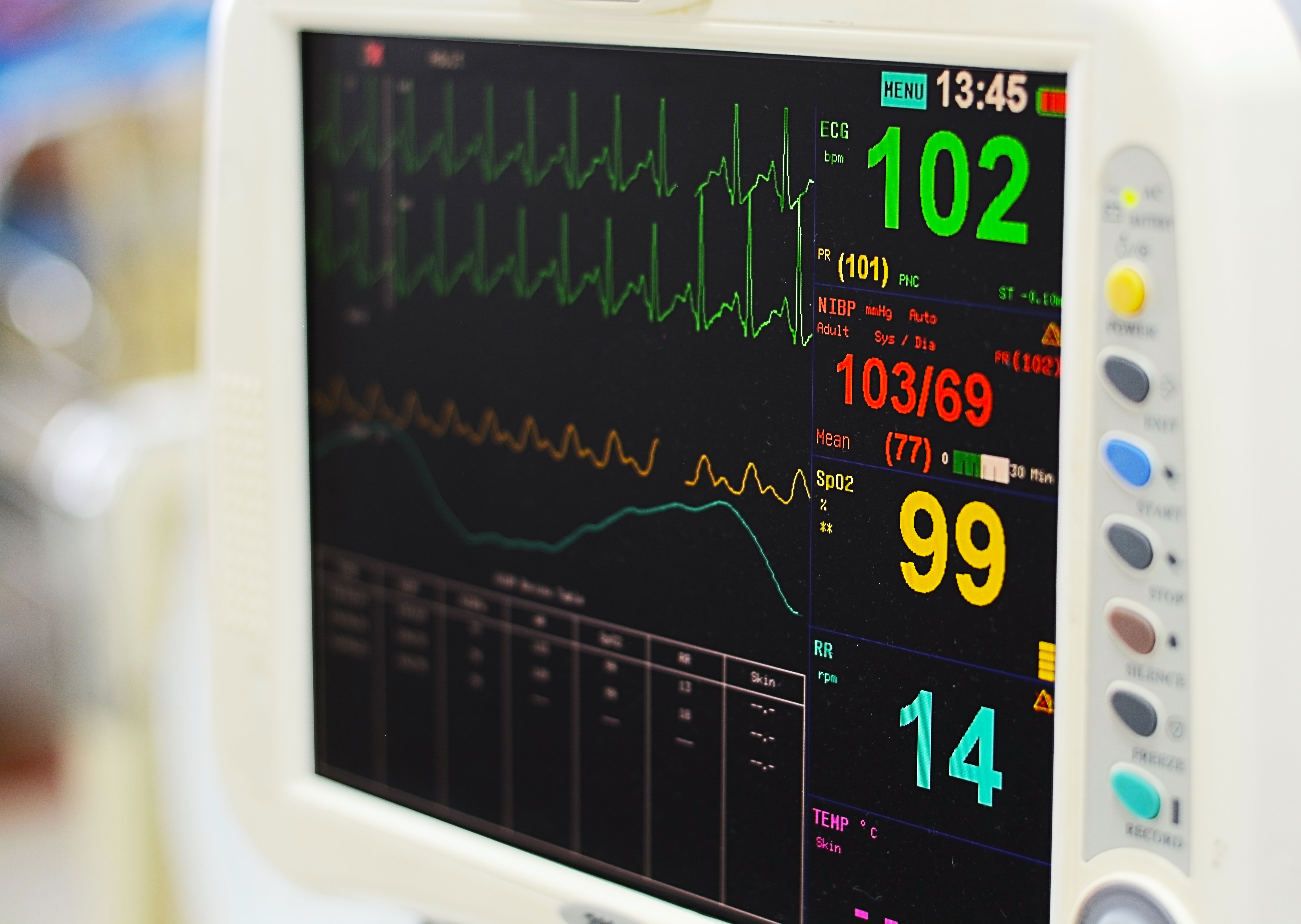 Medical Vitals Chart