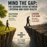 Mind the Gap: The growing divide between lifespan and good health 