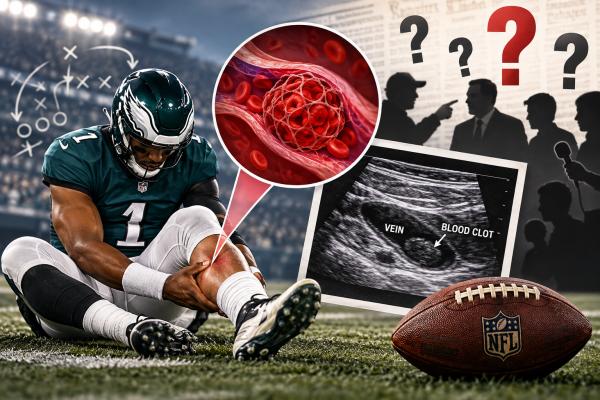 The blood clot, the football player, and the blame game