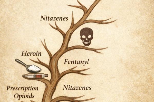 The Evolution of Post-Fentanyl Drugs Mirrors That of Microbial Drug Resistance