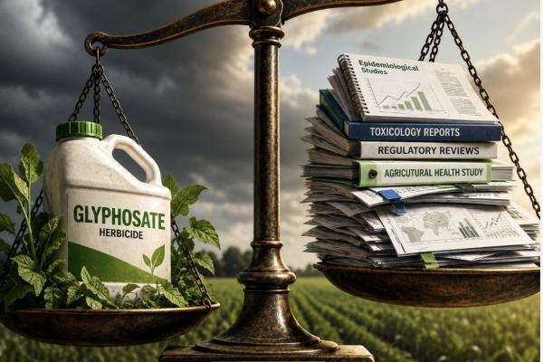 What is behind Steven Novella’s claim that “Glyphosate remains controversial”?