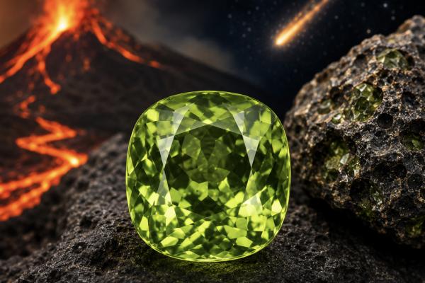 August's birthstone came from deep inside the Earth. Sometimes even farther away