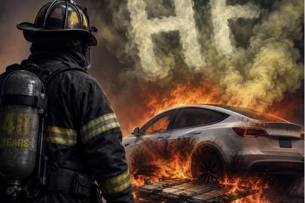Hydrogen fluoride: One reason firefighters dread lithium ion battery fires