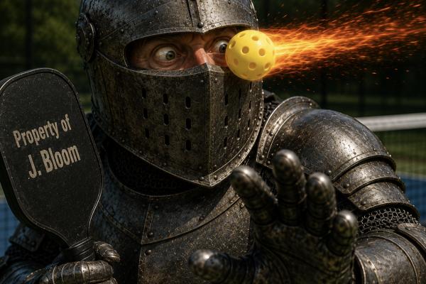Beware. September is Eye Protection Month. And pickleballs love your eyes.