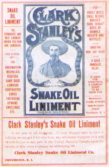 Snake oil medicine