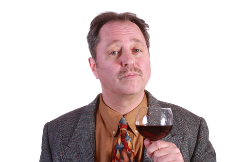 do you think this guy will drink synthetic wine?